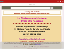 Tablet Screenshot of bottega2sicilie.net